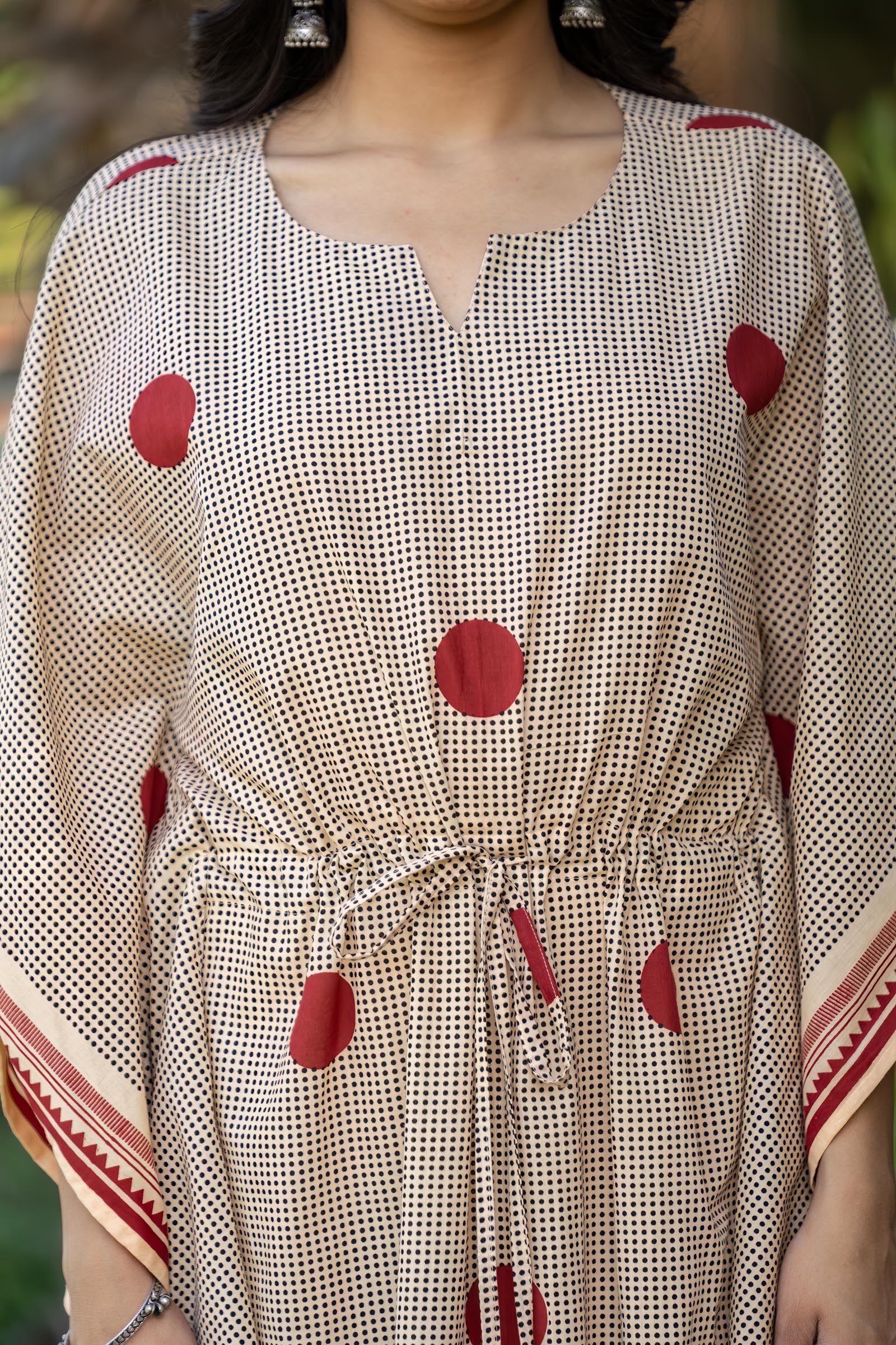 Bagru Polka Kaftan