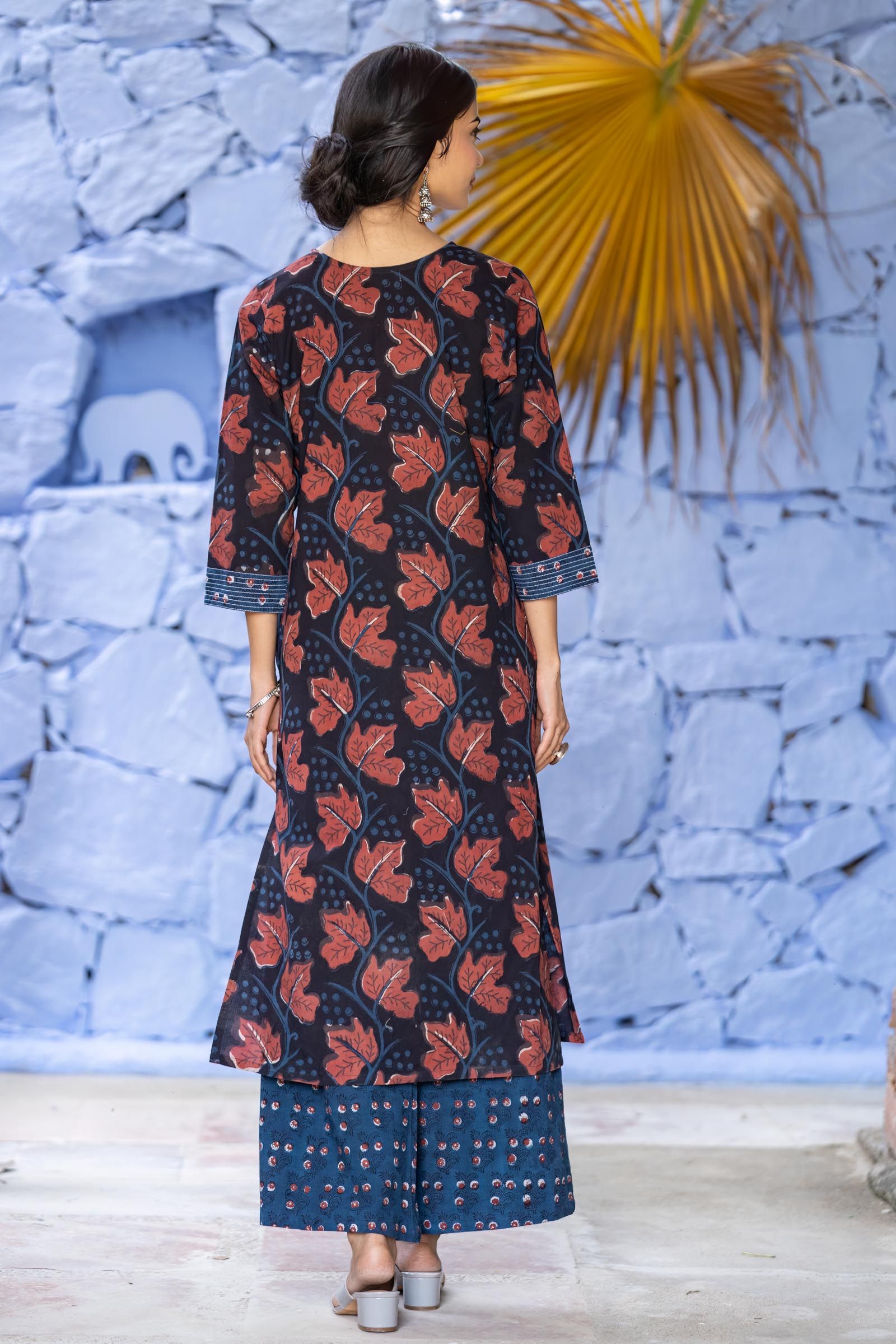 Designer Ajrakh Kurta Ks639