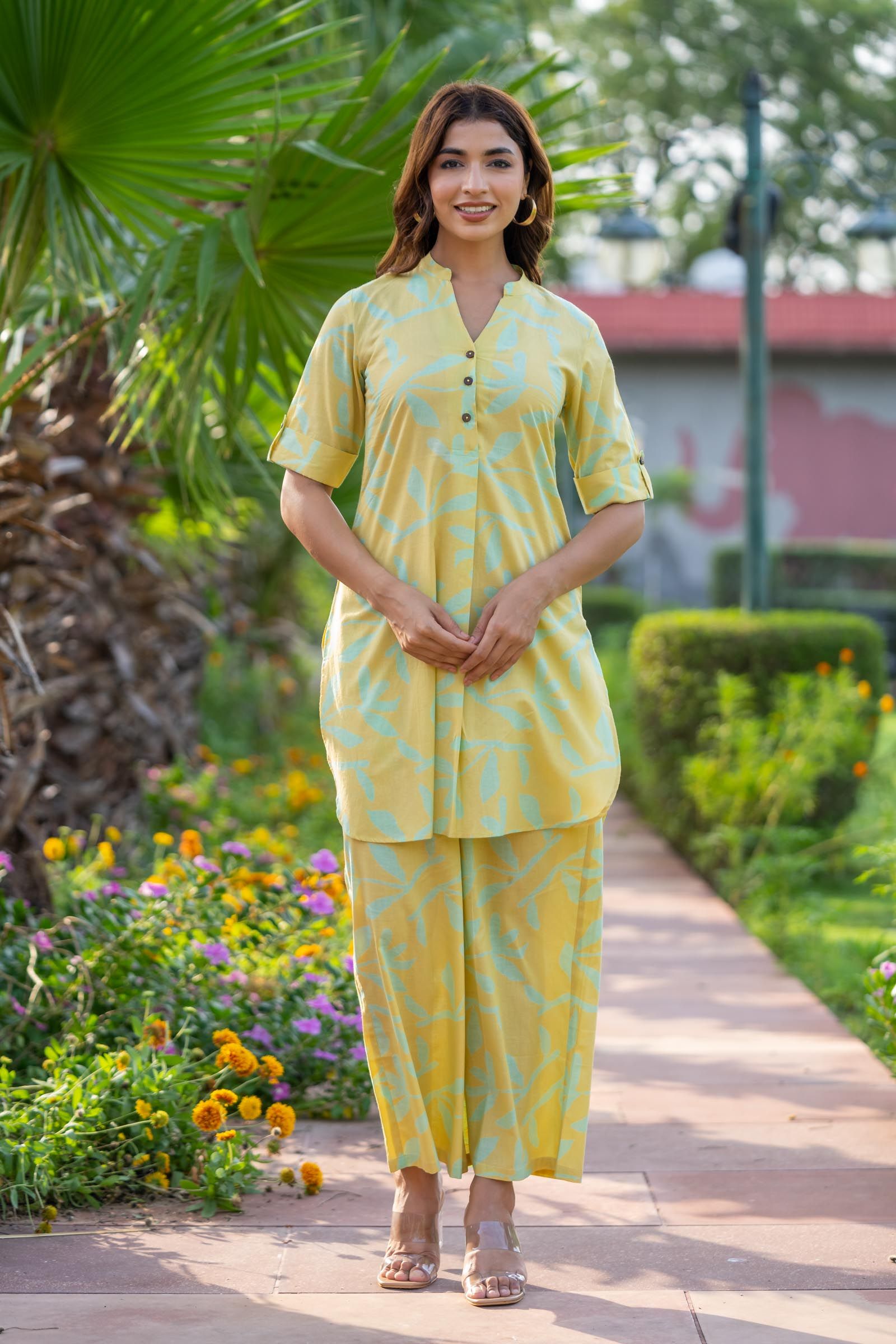 Pastel Yellow Kurta Co