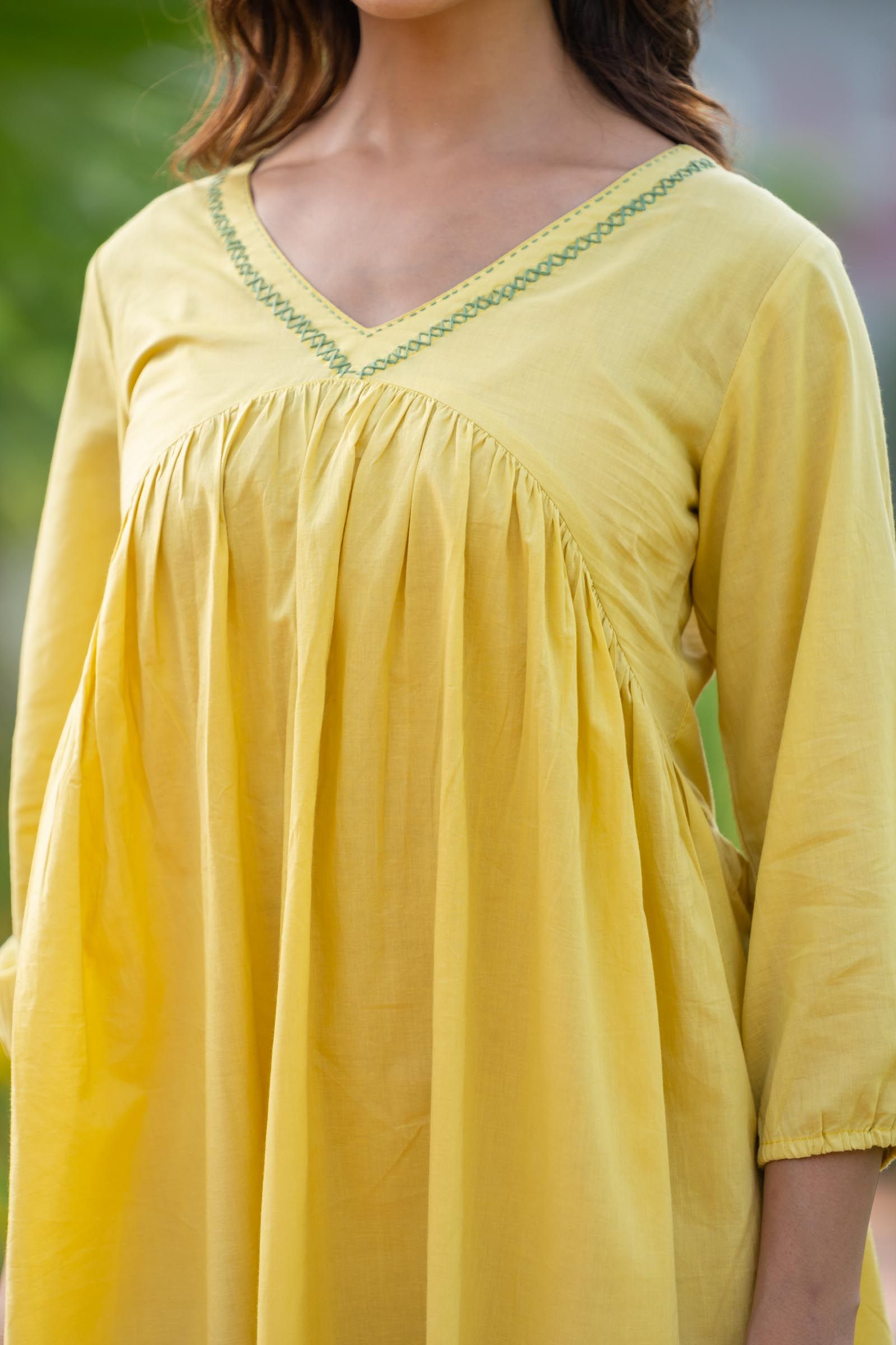 Banana Yellow Kurta