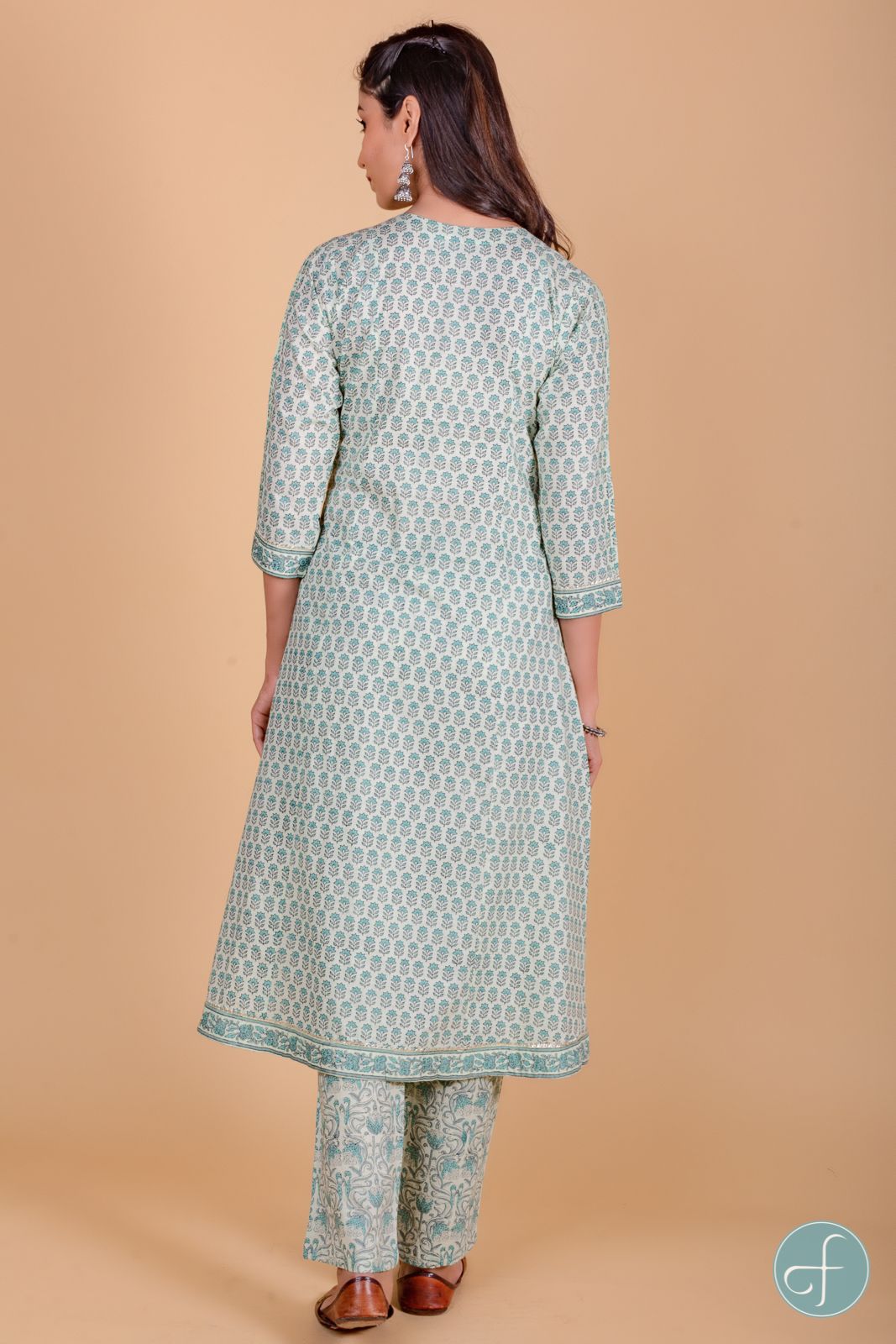 Jade Green A Line Kurta 