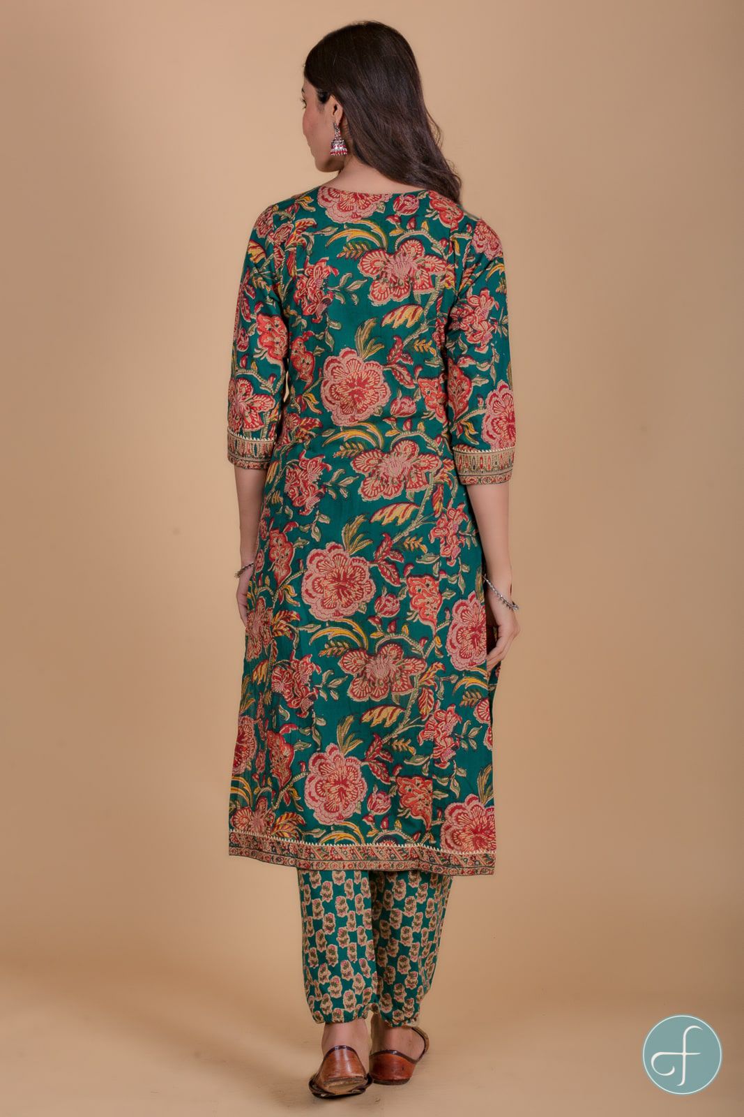 Juniper Green Block Printed Kurta 