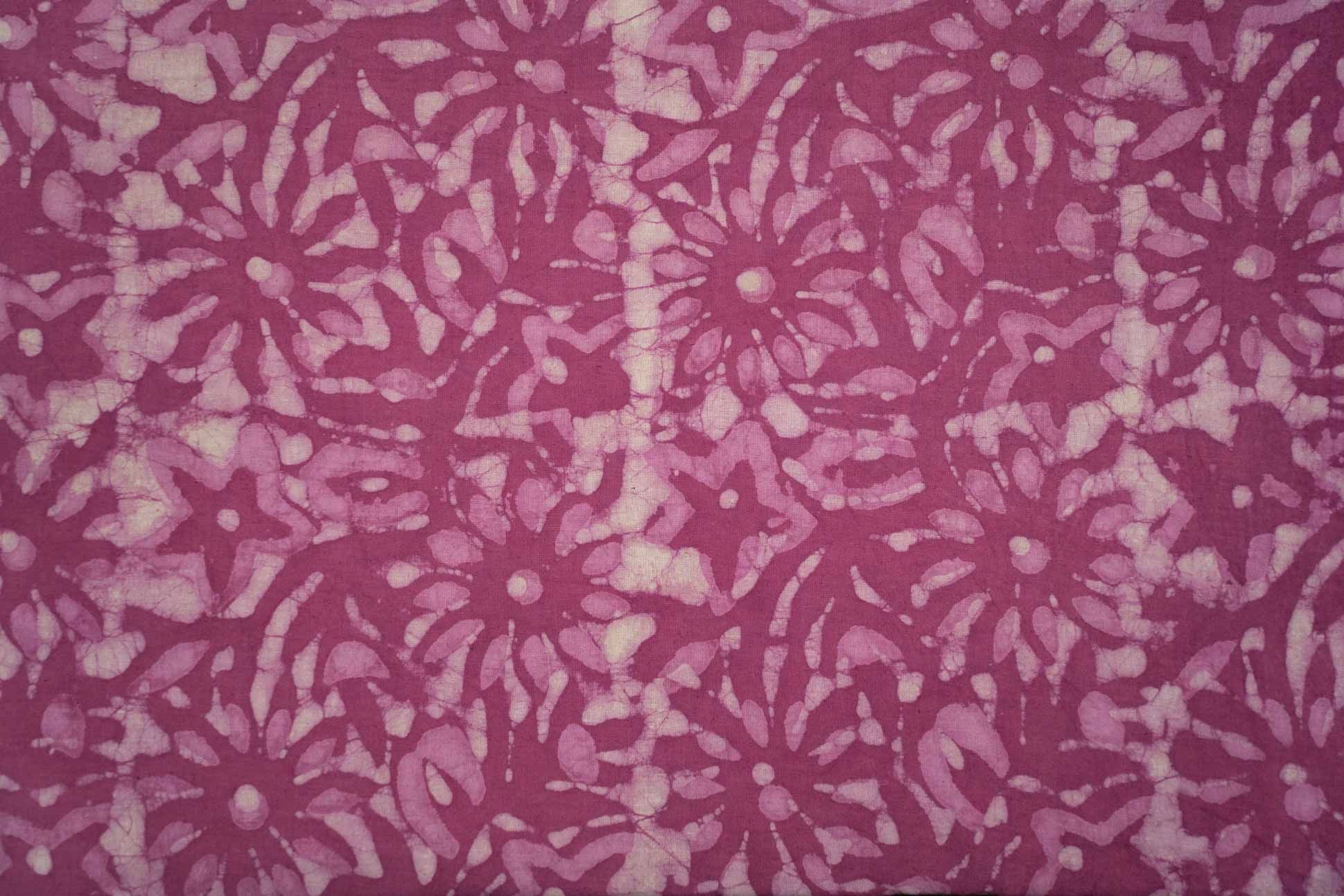 Orchid Pink Bagru Cotton Fabric