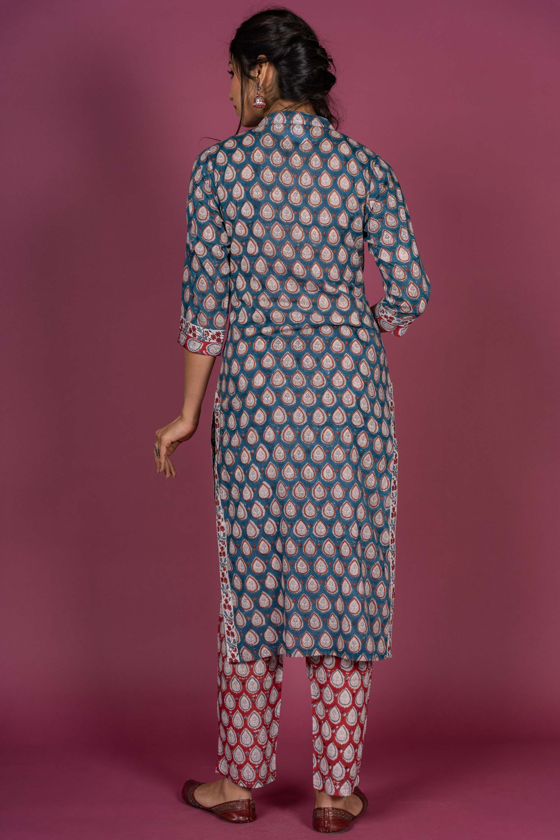 Blue Moon Block Printed Kurta