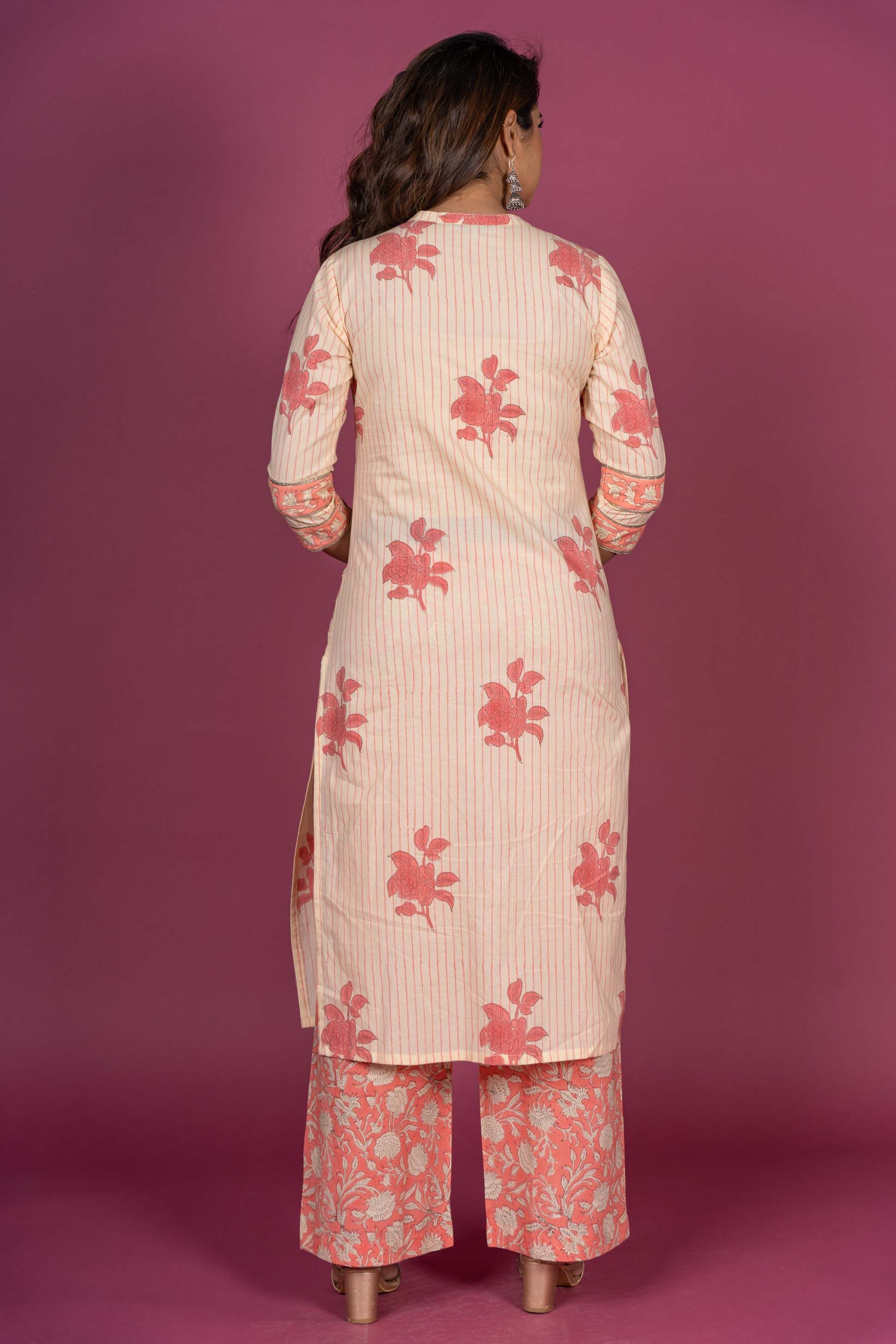 Butter Scotch Pink Kurta 