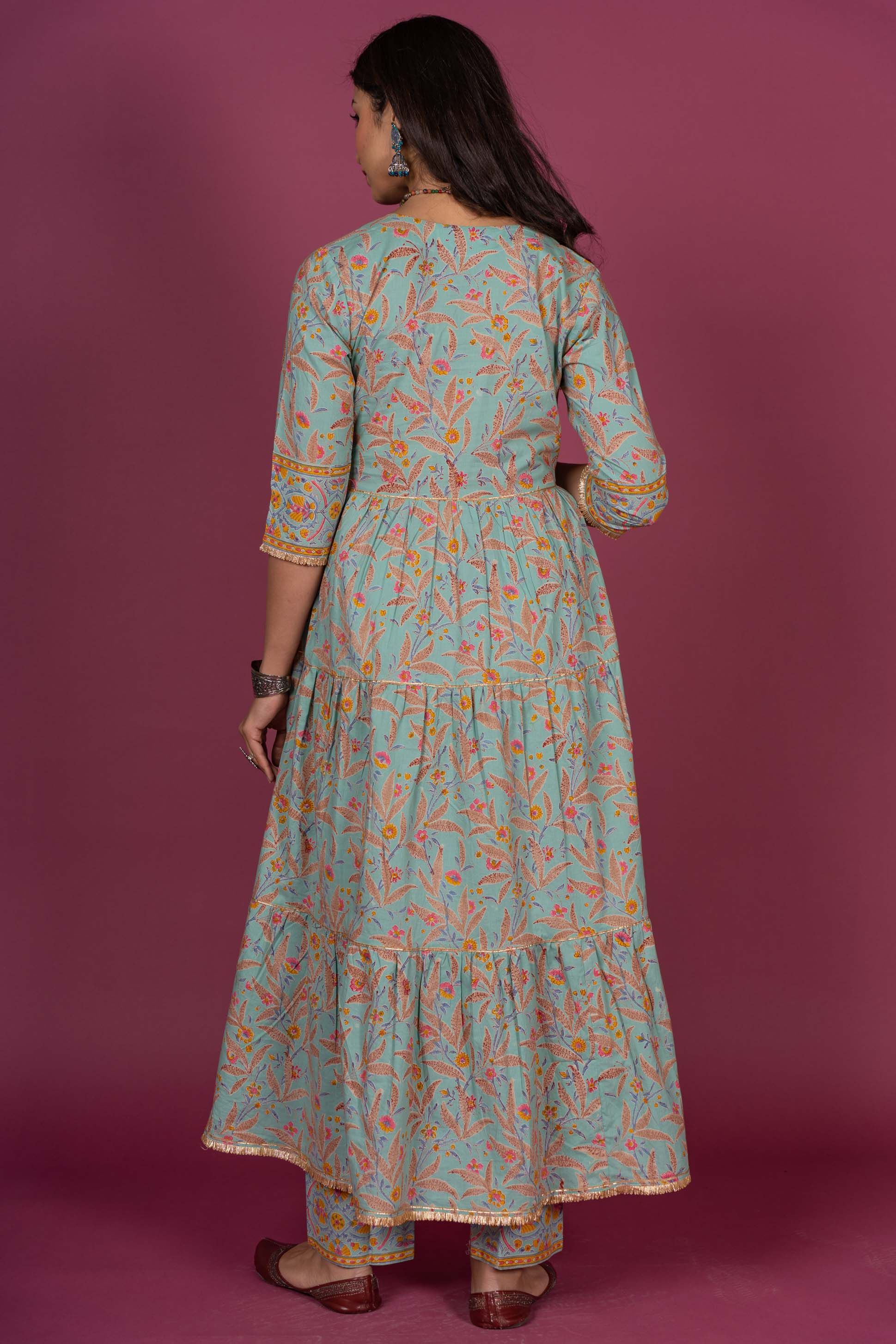 Meadow Green Long Kurta 