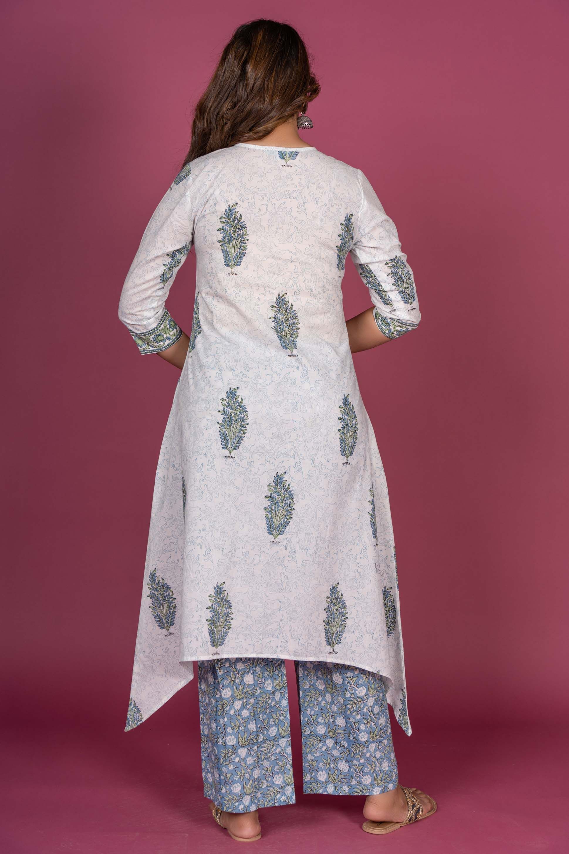 Designer Block Printed Kurta 