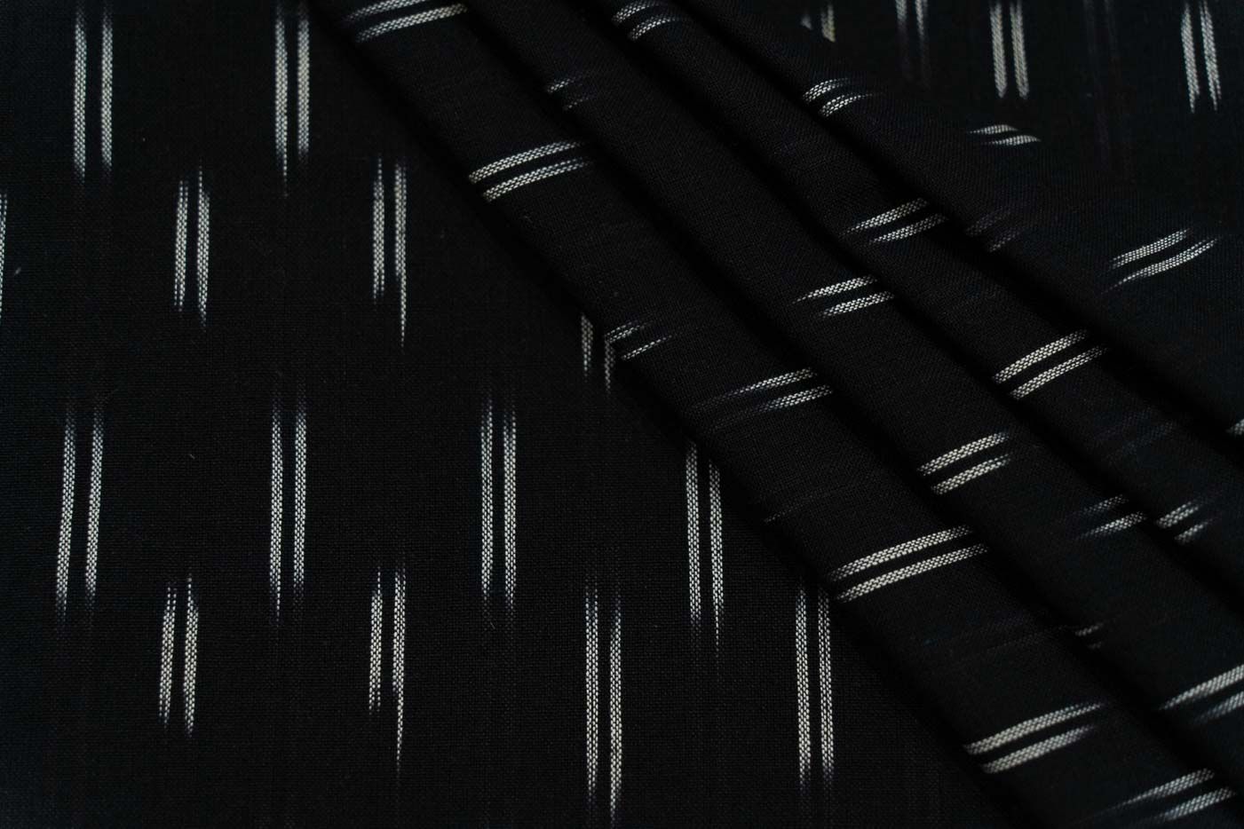 Black And White Ikat Fabric