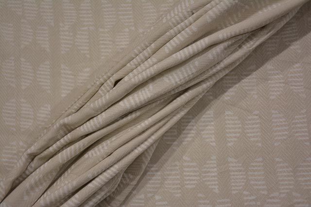 Morn Grey Block Printed Natural Organic Milk Fiber Fabric