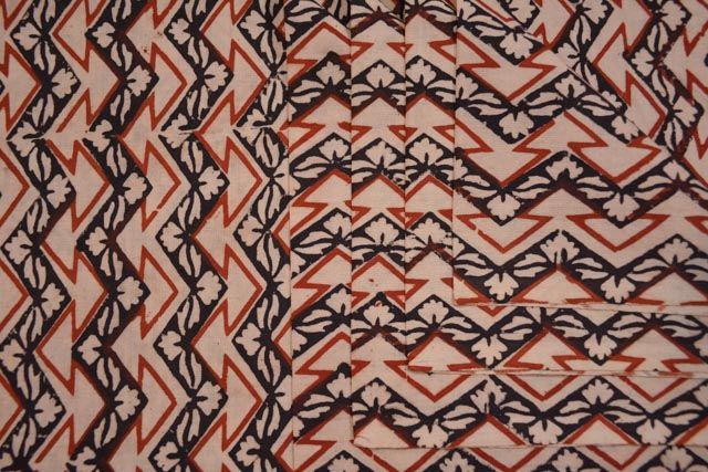 Kalamkari Cotton Block Print Fabric