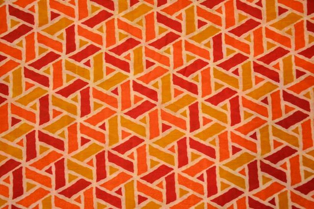 Geometric Printed Chanderi Modal Fabric