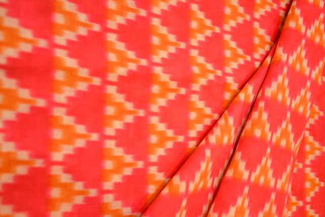 Triangle Printed Chanderi Modal Fabric