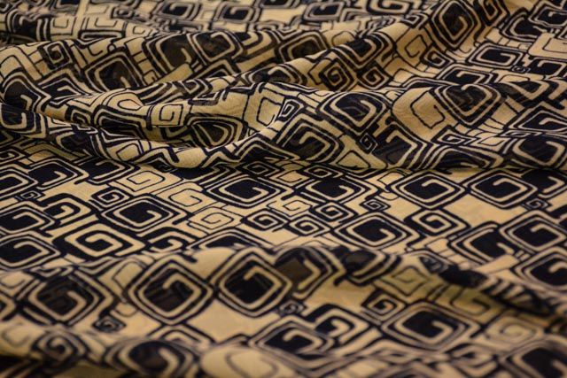 Square Print Georgette Fabric