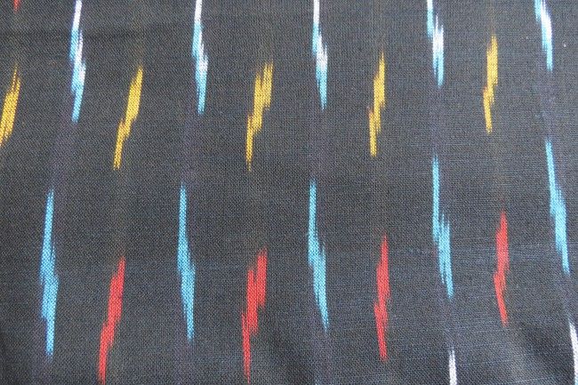 Black Ikat Fabric Online