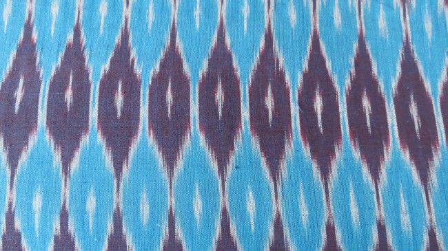 Blue Designer Ikat Fabric Online