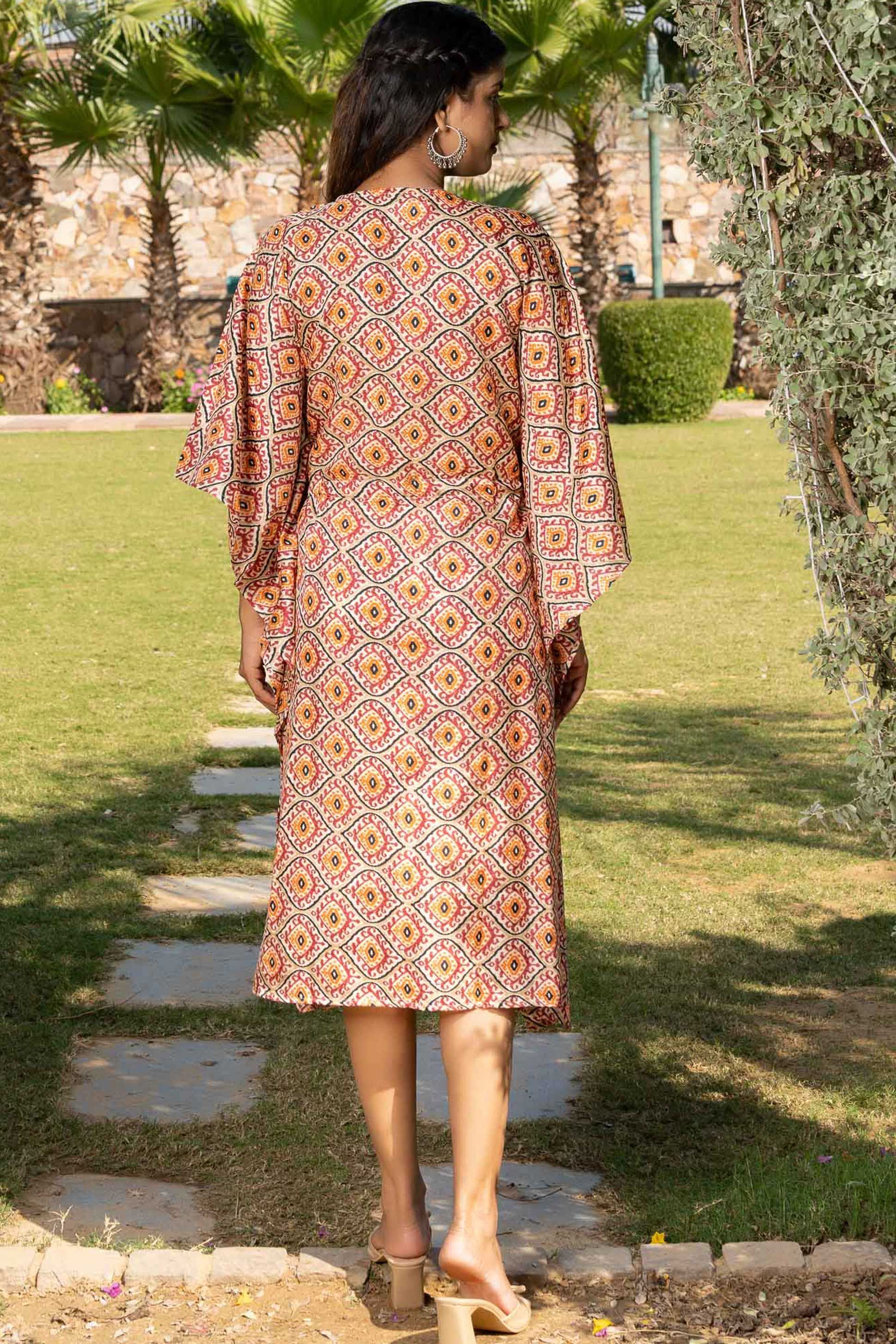 Geometric Printed Kaftan