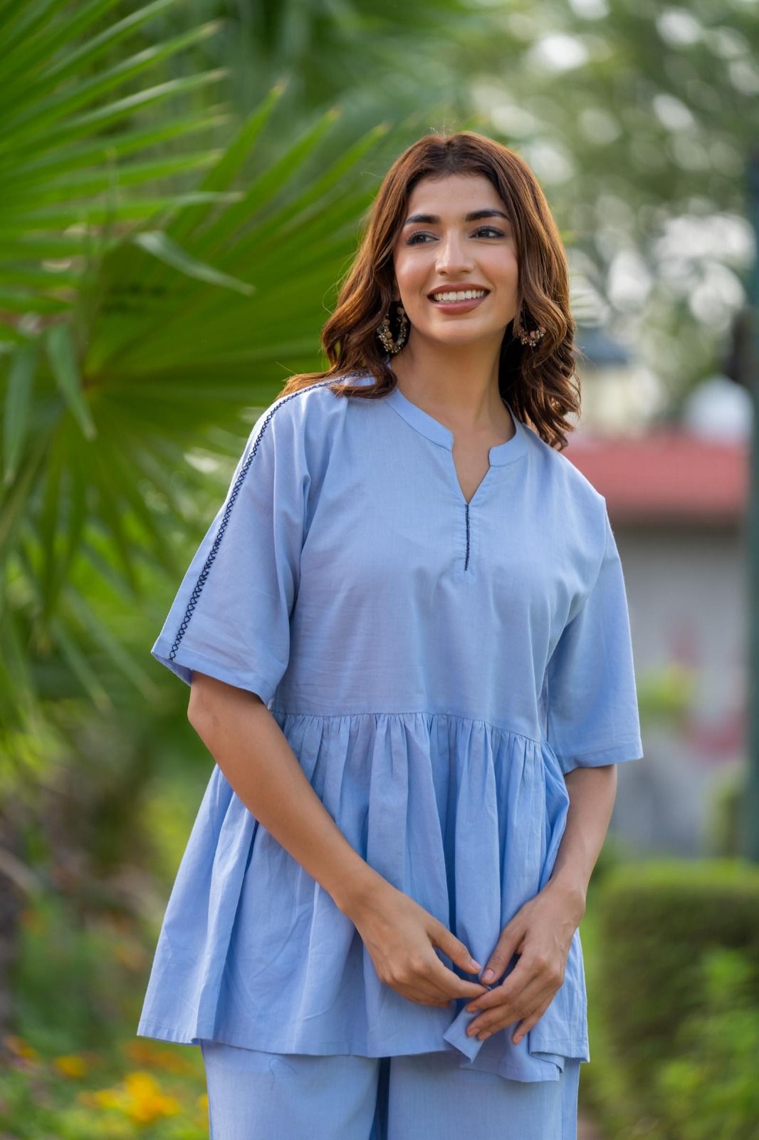 Blue Frock Style Top