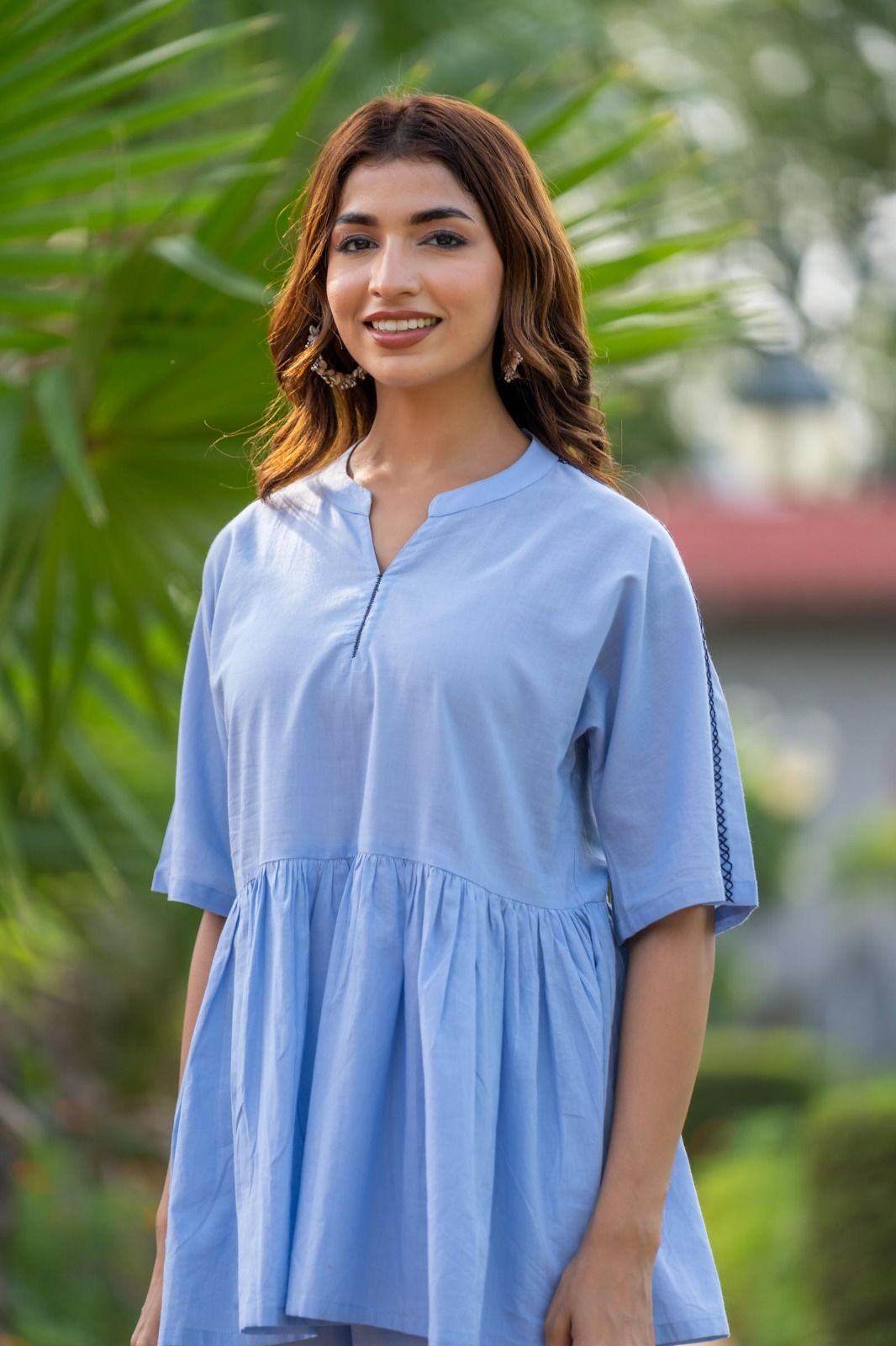 Blue Frock Style Top