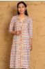 Misty Jade Block Printed Kurta 