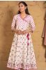 Pink Anarkali Organic Cotton Kurta 