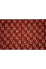 Floral Red Block Print Fabric