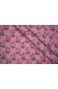 Pink Floral Block Print Cotton Fabric