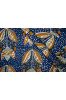 Navy Block Printed Ecovera Fabric(width