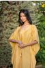 Mango Yellow Embroidered Dola Silk Kaftan