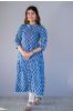 Indigo Blue Mirror Work Kurta