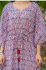 Blue Printed Long Kaftan