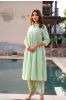 Green Lace Kurta Palazzo Set