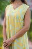 Pastel Yellow Sleeveless Kurta