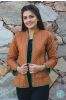 Green Brown Bundi Cotton Quilted Jacket