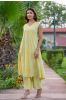 Pastel Yellow Sleeveless Kurta