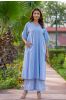 Mist Blue Designer Palazzo Set