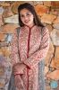 Red Warli Bagru Block Printed Reversible Cotton Quilted Coat