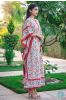 Multicolor Floral Block Printed Cotton Kaftan Dress