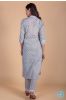 Grey Floral Block Printed Kurta 