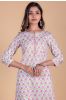 Paradise Pink Block Printed Kurta 