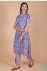 Quartz Blue Block Printed Kurta 