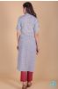 Winter Blue Block Printed Kurta 