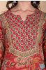 Brick Red Hand Block Printed Kurta 