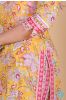 Yellow Floral Block Printed Kurta