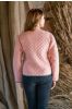 Pink Brown Reversible Quilted Women Jacket