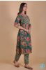 Juniper Green Block Printed Kurta 