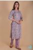 Liliac Floral Block Printed Kurta