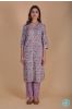 Liliac Floral Block Printed Kurta