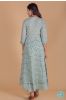 Mint Green Block Printed Anarkali Kurta 