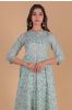 Mint Green Block Printed Anarkali Kurta 