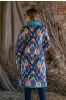 Multicolor Printed Quilted Bukhara Coat